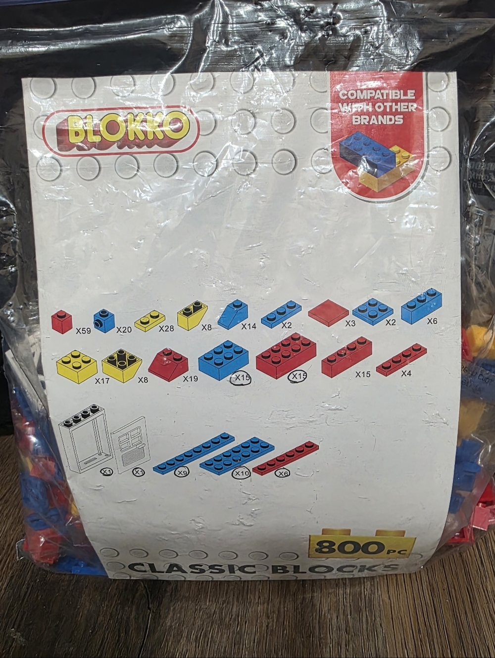 Blokko Building Block Set - Red, Blue, Yellow